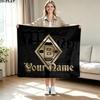 1PC Borussia Custom Name Patterned Flannel Blanket Suitable For All Seasons for Home Decor Warmth and Comfort Gifts Holiday Present
