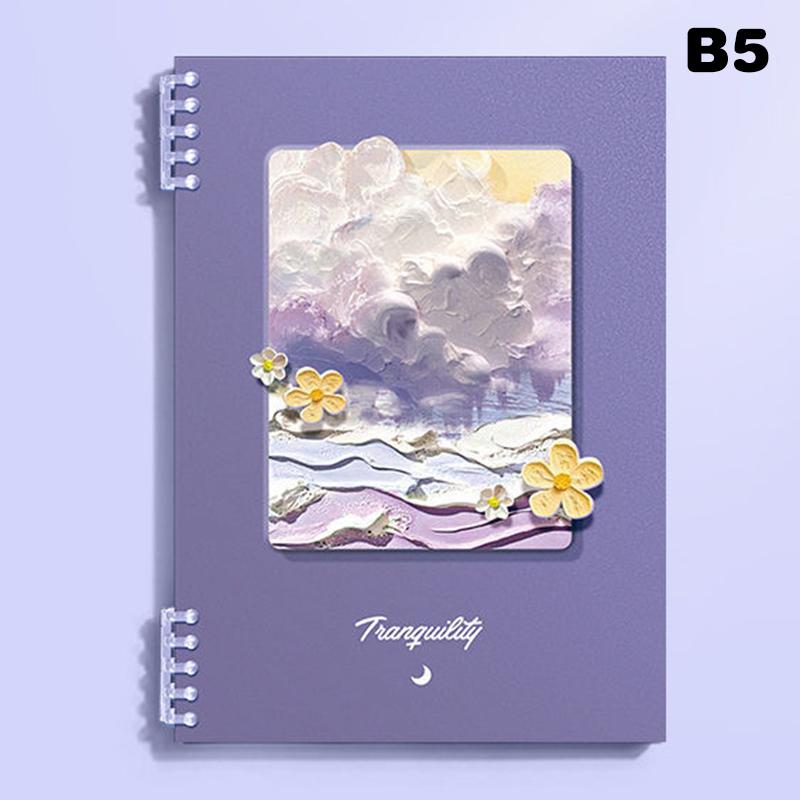 Творческий блокнот с обложкой из масляной краски, сменный блок, блокнот с отрывными листами, формат A4/A5/B5, папка-планировщик, офисная книга для заметок