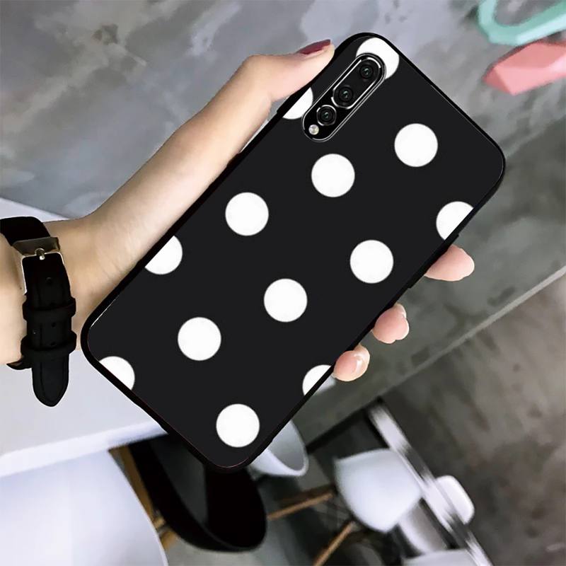 Чехол для телефона в горошек для Huawei G7 G8 P7 P8 P9 P10 P20 P30 Lite Mini Pro P Smart Plus Cove Fundas