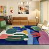 Современный декоративный ковер в абстрактном стиле для гостиной, большого размера, мягкий, художественный, для украшения спальни, ковер, легкая чистка, коврик под диван, для журнального столика