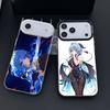 Чехол для телефона Ganyu Genshin Impact для iPhone 17 17Air 16 15 14 13 12 11 Pro Max Plus Цветной Серебристый