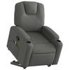 VidaXL Reclining Massage Armchair Dark Grey Fabric 3204381