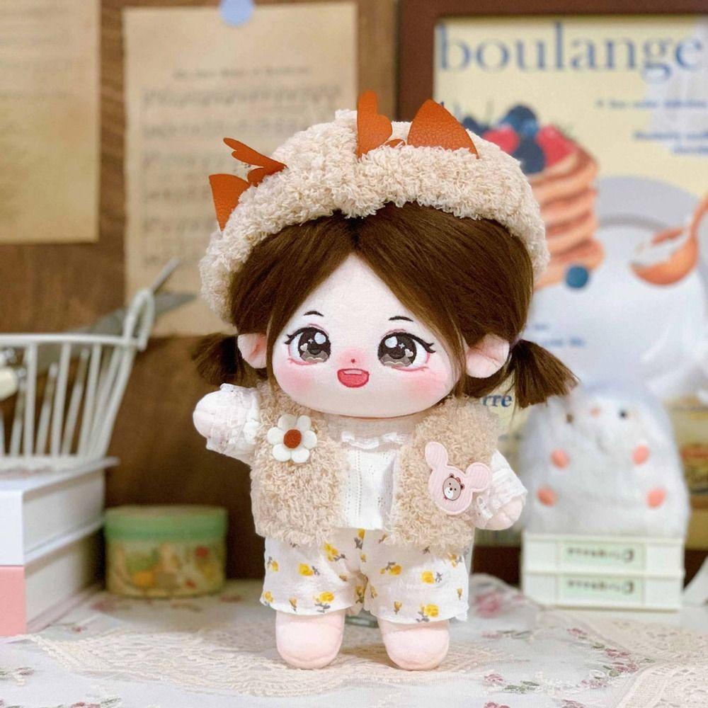 With Cartoon Headband Accessories Doll Lovely Clothes For 20cm Cotton Doll/EXO Idol Dolls