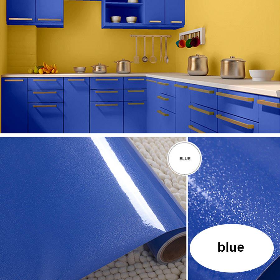 Перламутровые Однотонные Маслостойкие ПВХ Обои Самоклеящаяся Водонепроницаемая Ремонтная Наклейка для Кухонной Мебели Стола Шкафа