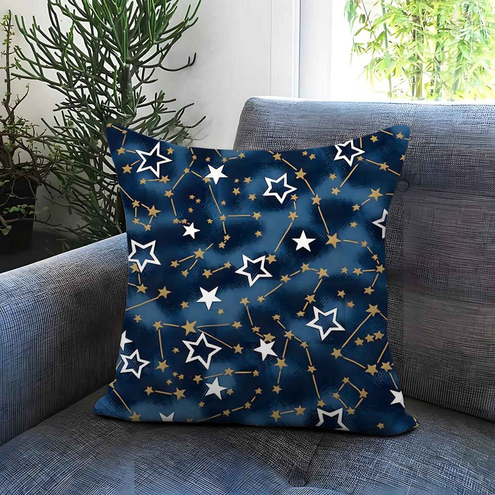 The Starry Sky Cushion Cover Comfortable Reversible Pillow Cover Ideal for Car Sofa Bedroom  Beyond