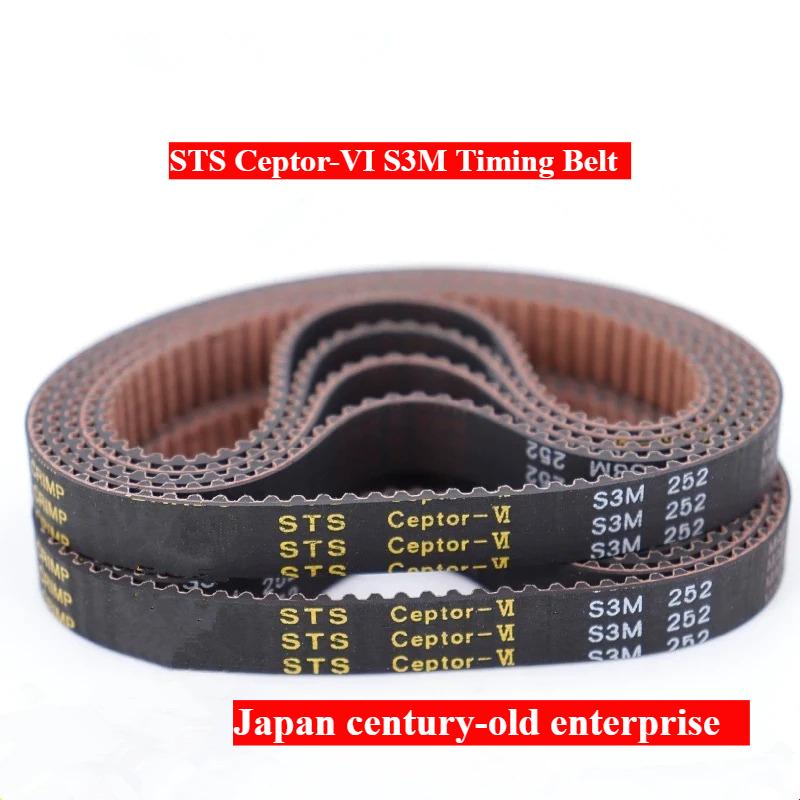 Japan STS Ceptor-VI S3M Timing Pulley Belt S3M132 S3M138 S3M141 S3M144 S3M168 S3M171 S3M174 S3M177 S3M180 S3M183 S3M186 S3M189