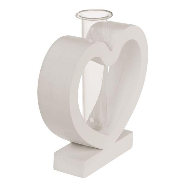 Flower Vase Test Tube Heart Holder Valentine's Day Gift