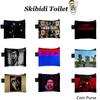 3D Трансграничная Игра Новый Продукт Скибиди Туалет Милый Студенческий Кошелек для Карт Кошелек для Монет Маленькая Сумка
