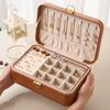 Компактная двухъярусная коробка для хранения ювелирных изделий Пылезащитный кейс для хранения ювелирных изделий Настольный