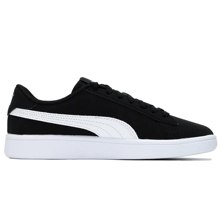Puma Smash v2 'Buck - Black Silver' (Unisex) Black / White / Silver Skate Shoes 365160 68