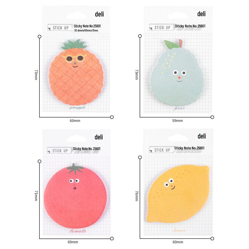 Deli Fruit Theme Sticky Notes Set