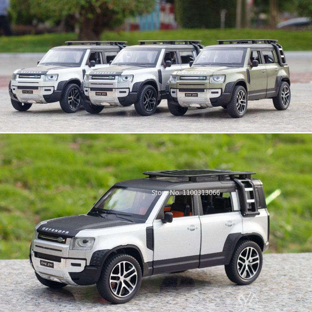 1:24 Land Rover Defender AITO M9 Toys Cars Models Light Sound Rubber Tires Vehicles Pull Back Miniature Car Child Adult Gifts
