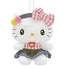 Nakajima Corporation Персонажи Sanrio Гингем Деним Hello Kitty Маскот 210869-25 В14 x Ш10.5 x Г7.5см