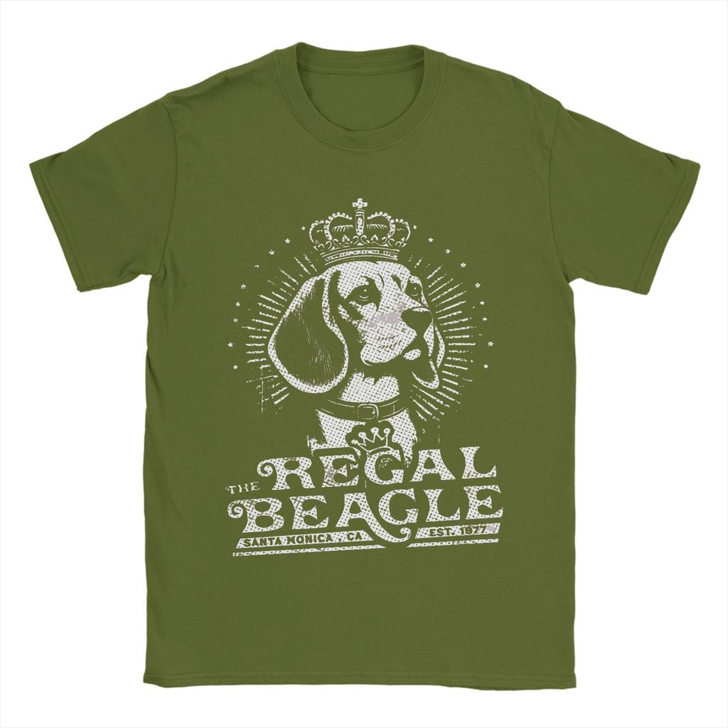 Leisure The Regal Beagle TShirt for Men Round Neck Pure Cotton T Shirt Short Sleeve Tees Printed Tops