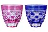 Стаканы для саке Tajima Glass с восьмиугольным узором Кагомэ (Пара)