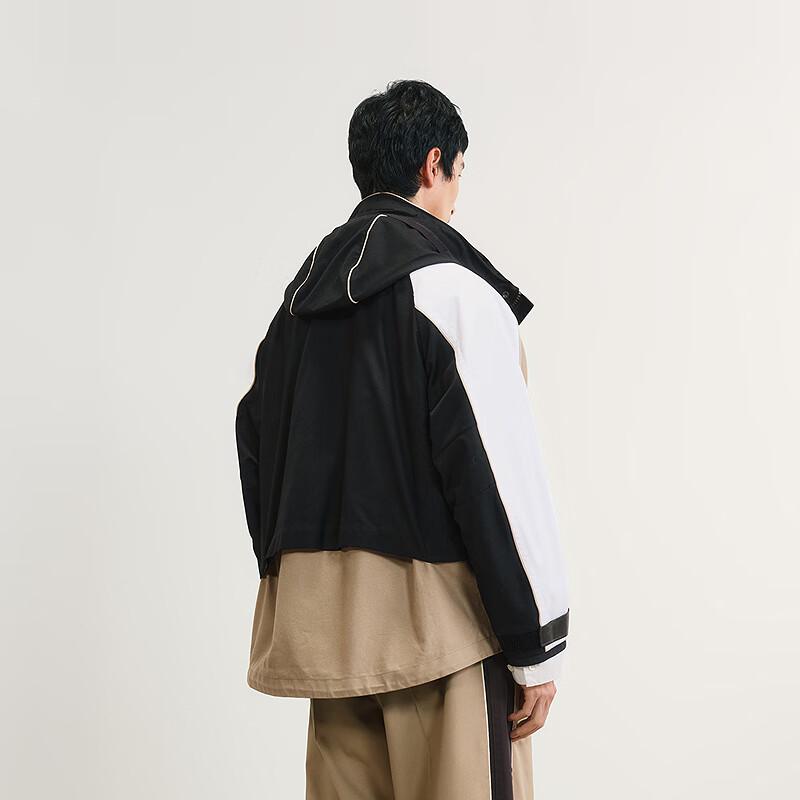 CROQUIS Men's 2025 Spring Hooded Stand Collar Jacket