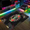 Guns N’ Roses Design Crystal Velvet Carpet Cozy Non?Slip Printed Rug For Bedroom Living Room Entrance