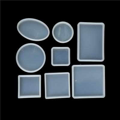1 шт. Портативная DIY смоляная декоративная форма для изготовления ювелирных изделий, универсальная квадратная круглая силиконовая форма