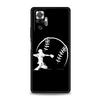 Чехол для телефона в стиле бейсбола для Xiaomi Redmi Note 14 13 5G 10 11 12 Pro Plus 4G 14C 13C 12C 10C Черный чехол