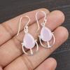 Rose Chalcedony Gemstone Jewelry, 925 Sterling Silver Earring Jewelry, Handmade Gorgeous Earring Gift For Women