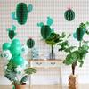 6 шт. Кактус Сотовый шар Украшения для вечеринки Бумажное настенное украшение для дня рождения, свадьбы, тематической вечеринки