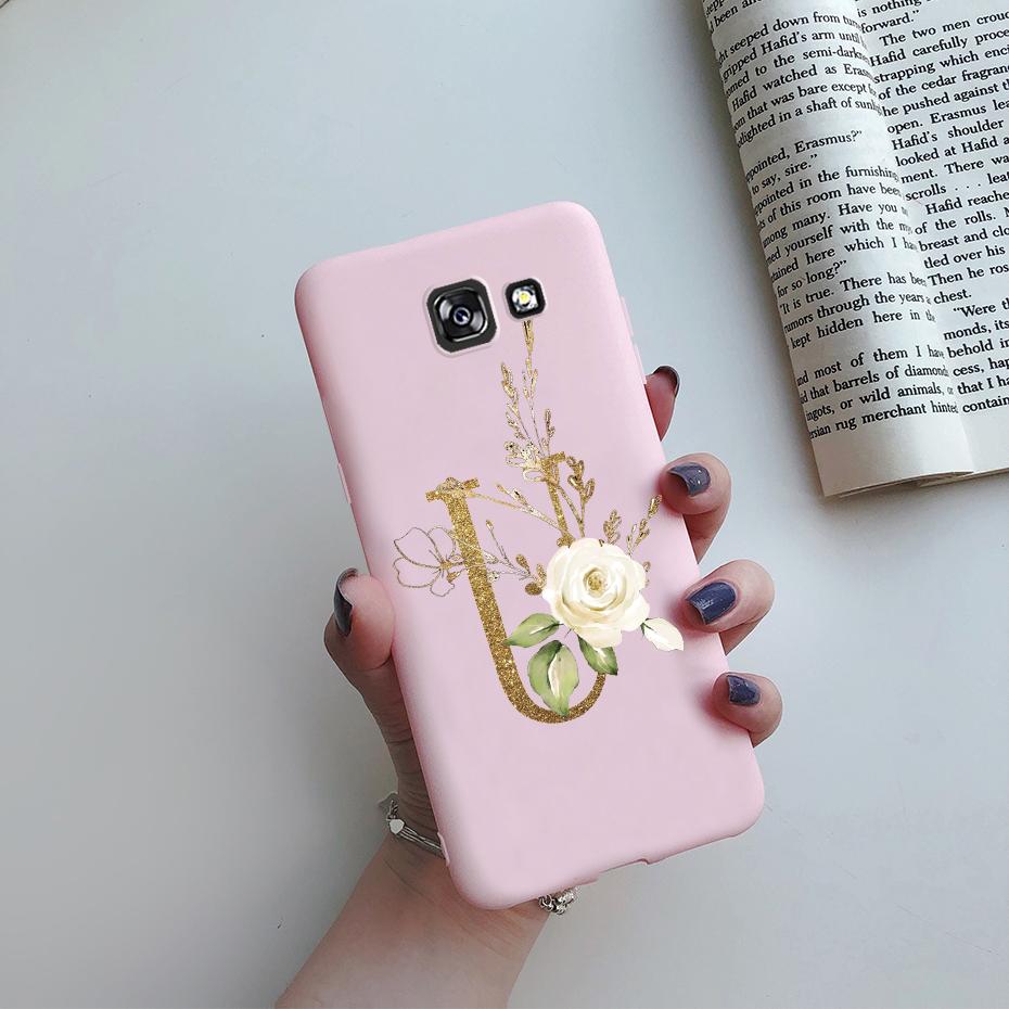 For Samsung A5 2016 2017 Case Soft Letters Back Cover Silicone Phone Case for Samsung Galaxy A 5 A5 2016 2017 A510F A520F Case