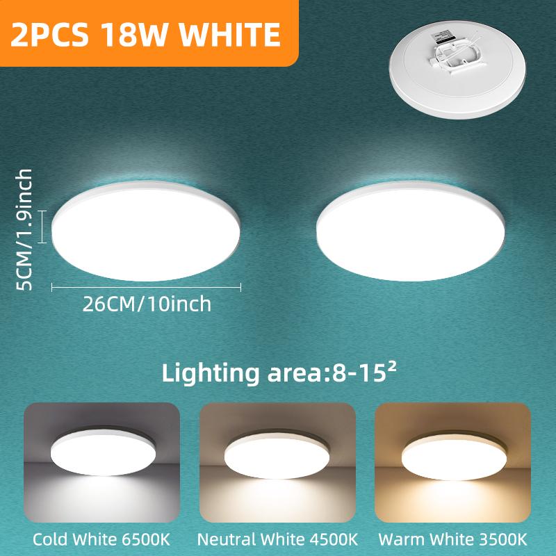 Modern Led Ceiling Lamp 220V 18W 30W Ultra Thin Ceiling Lights for Living Room Bathroom Home Lighting