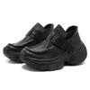GKTINOO 2025 Spring New Thick Soled Retro Loafers Genuine Leather Sneakers Pumps Versatile Women's Platform Shoes