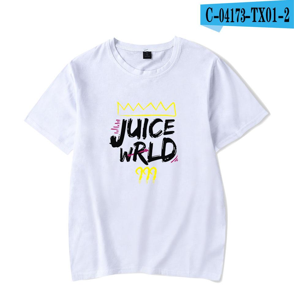 Летняя футболка в стиле хип-хоп Juice WRLD, унисекс, женская мода, футболки в стиле Харадзюку с короткими рукавами для мальчиков и девочек, повседневная черная крутая футболка, топы