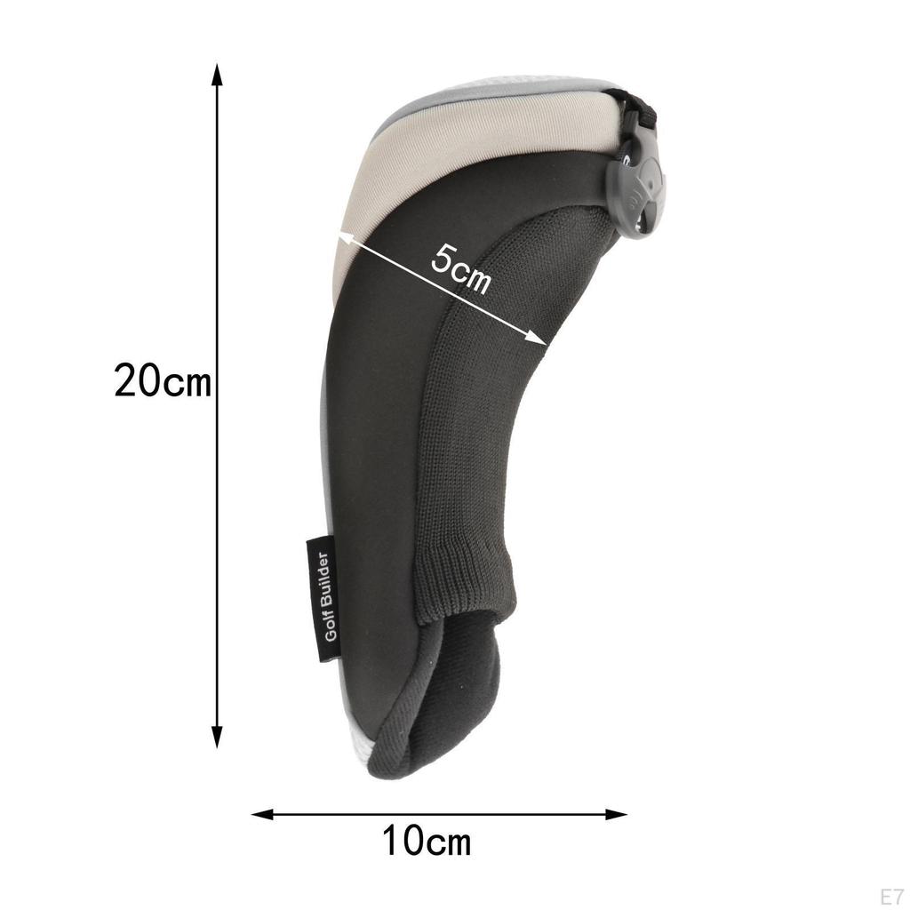 4 Heavy Duty Hybrid Golf Covers with Interchangeable No. of Labels Set Head Cover Utility for