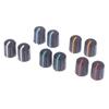 10Pcs Soft Rubber Half Shaft Knob Potentiometer Knob 180 Degree D-Shaped Knob