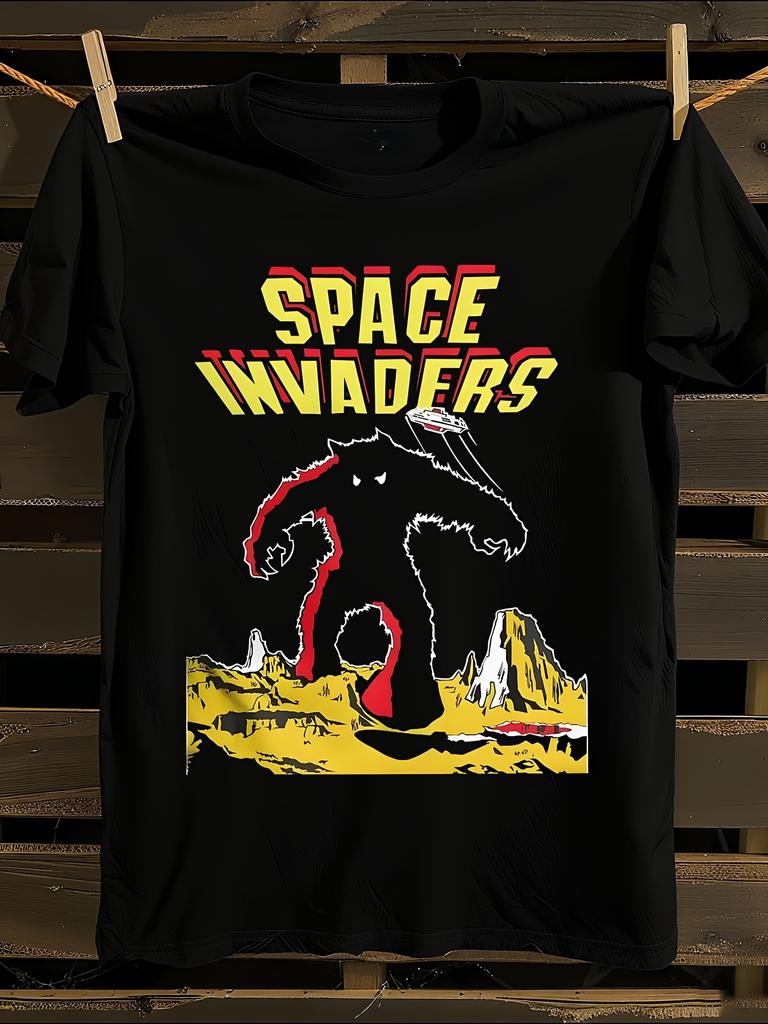 Retro 80s Arcade Space Invaders Video Game Tshirt