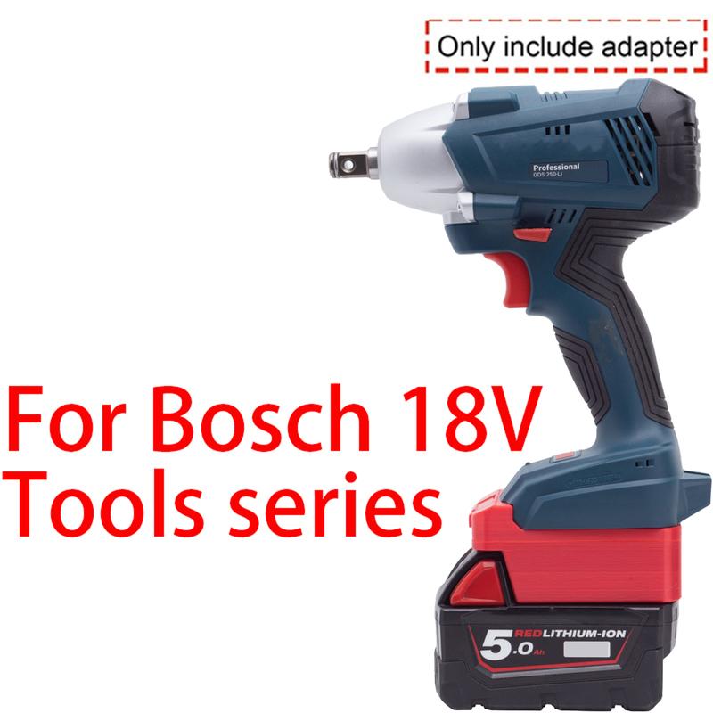 Адаптер-преобразователь для инструмента Bosch 18V Li-ion на аккумулятор Milwaukee 18V Li-ion Адаптер-преобразователь Аксессуар для электроинструмента