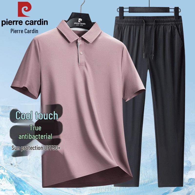 Pierre Cardin Мужской комплект-поло с коротким рукавом из ледяного шелка