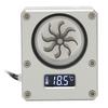 PC Water Cooling Meter 12V Small 3pin Interface G1 4 Thread Durable Acrylic Rustproof Computer Flow Meter for PC