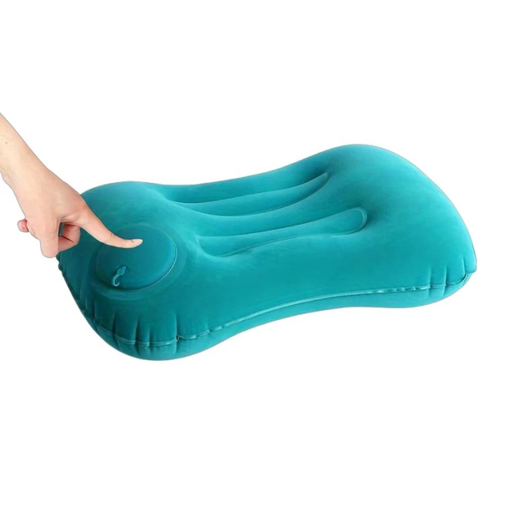 1/1PC Portable Foldable Inflatable Pillow Light Travel Neck U-Shape Pillow Car Airplanes Multifunction Neck Waist Support Cushio