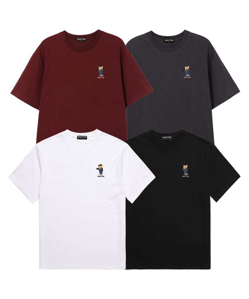 SHIRTER Mini Bear Short Sleeve T-Shirt (Ss038) Black