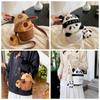PP Cotton Panda Shoulder Bag Plush Doll Cartoon Animal Pouch Cute Capybara Crossbody Bag  Friends