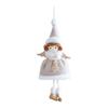 Wings Girl Angel Dolls Pendants Shiny Sweet Christmas Decoration Plush Christmas Tree Ornaments Thanksgiving Decoration