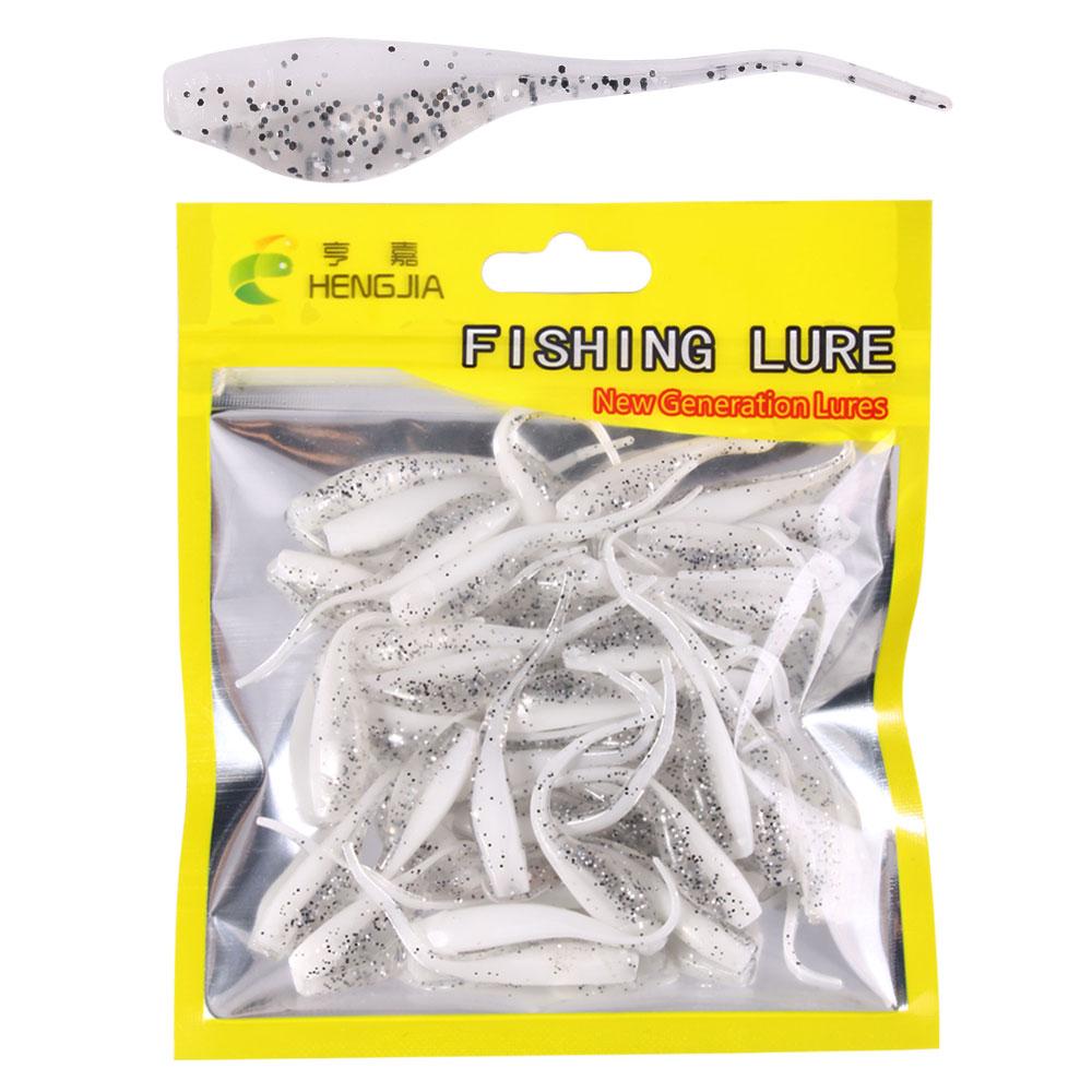 50 шт./пакет мягкие приманки для ловли щуки, мягкие приманки для ловли щуки, искусственные силиконовые приманки с солью