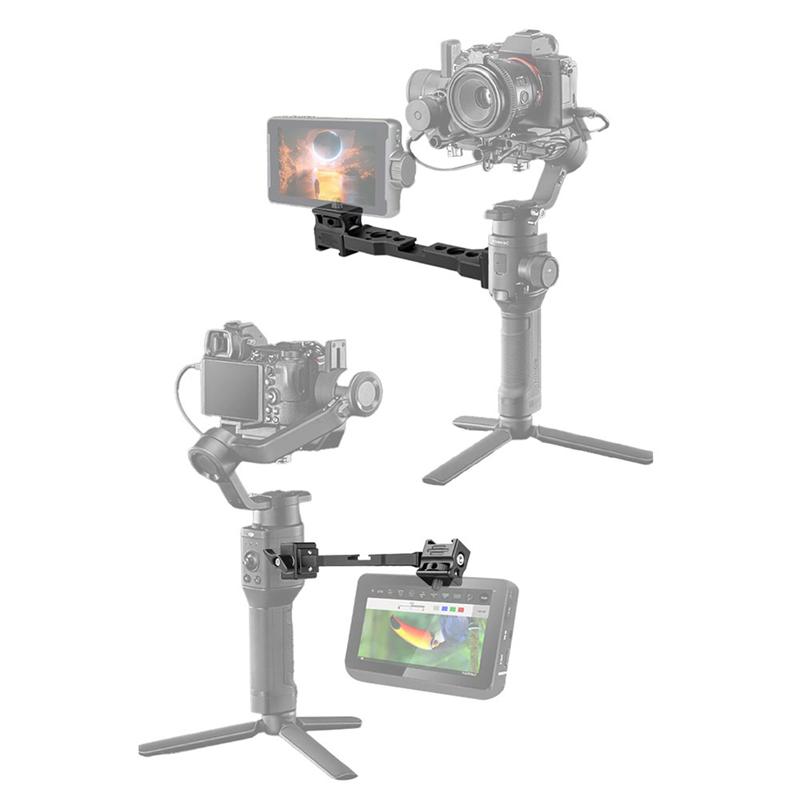 Magic Arm Rotatable Adjustable Camera Monitor Mount With 1/4 Thread And Cold Shoe Mount For DJI RS 4 3 Mini/Pro RS 2 RSC 2