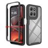 Гибридный противоударный чехол 2 в 1 для Motorola Moto G17, ТПУ Пластиковая Рамка, Прозрачная Акриловая Задняя Крышка, Чехол Fundas