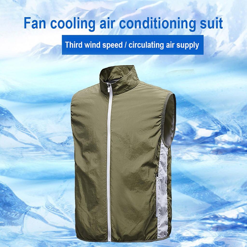 Летний светоотражающий жилет для работы на открытом воздухе с вентилятором и тепловым ударом