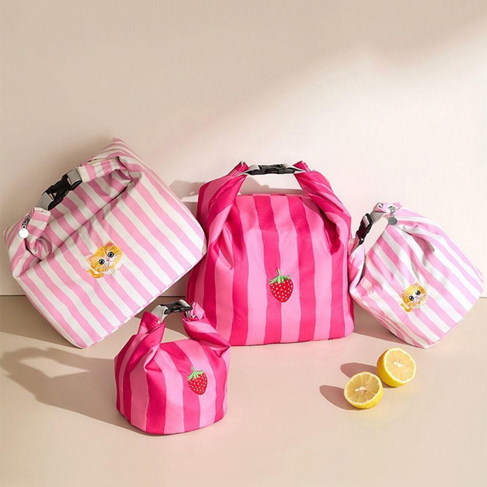 Insulated Thermal Cooler Box Cat Print Food Container Bag Fashion Food Storage Handbags Picnic