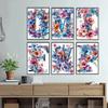 Flower Alphabet Wall Art Wreath Letters Canvas Painting Fashion Modern Aesthetic Poster Wall Pictures Home Decor For Living Room