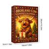 Highland Cow Christmas Advent Calendar Christmas Countdown Advent Calendar 2025 24 Days 3D Cow Advent Calendars Gift 2025