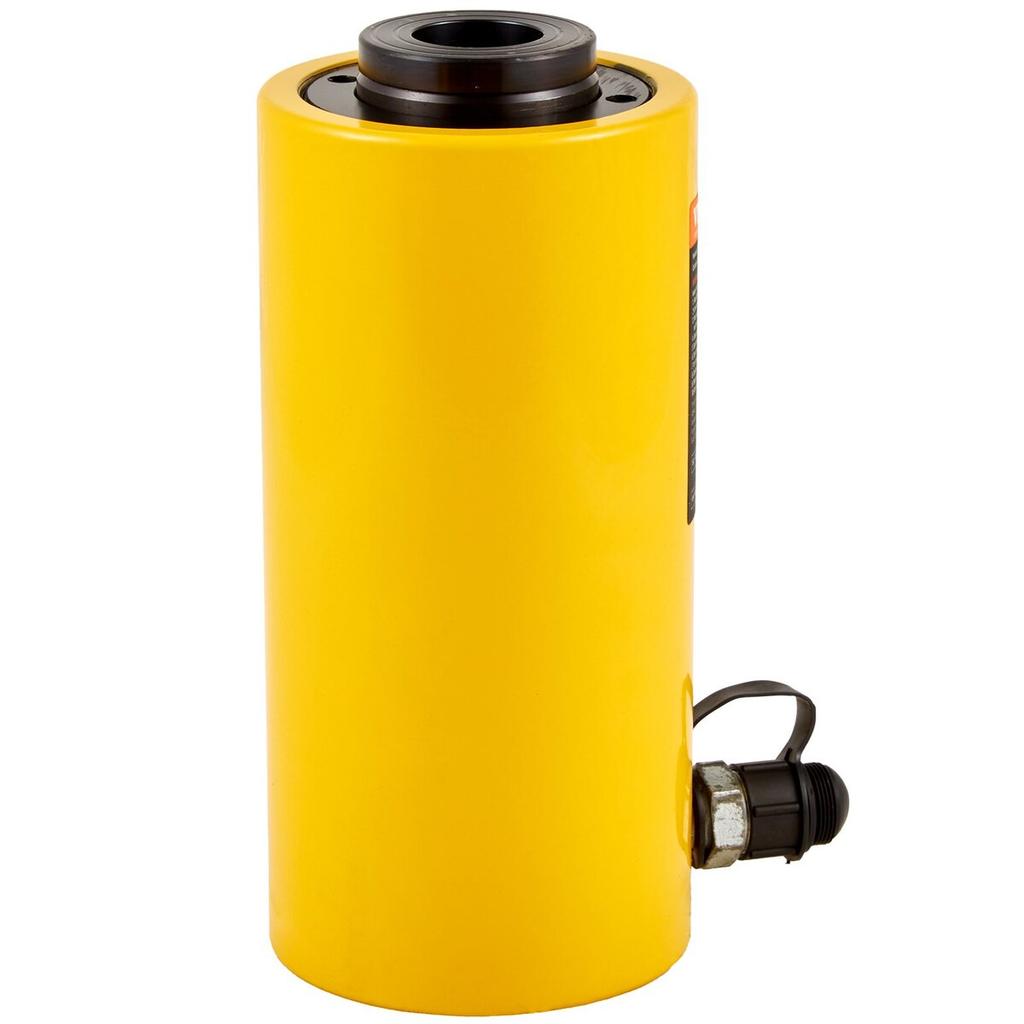 30Ton 4 Inch Stroke Hollow Hydraulic Cylinder Jack 66000LBS Lift Cylinder Industrial Durable Automotive Body Bending