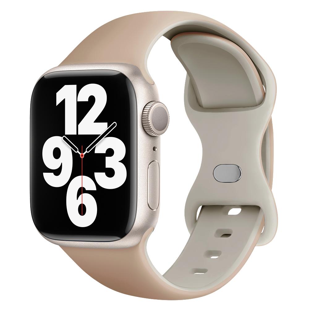 Силиконовый ремешок для Apple Watch 44 мм 45 мм 41 мм 40 мм 49 мм 42 мм 38 мм 46 мм, спортивный браслет для iWatch Series Ultra 2 SE 10 9 8 7 6 5