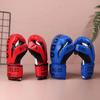 Sponge Padding Leather Boxing Gloves PU Leather Kickboxing Protective Gloves  Children