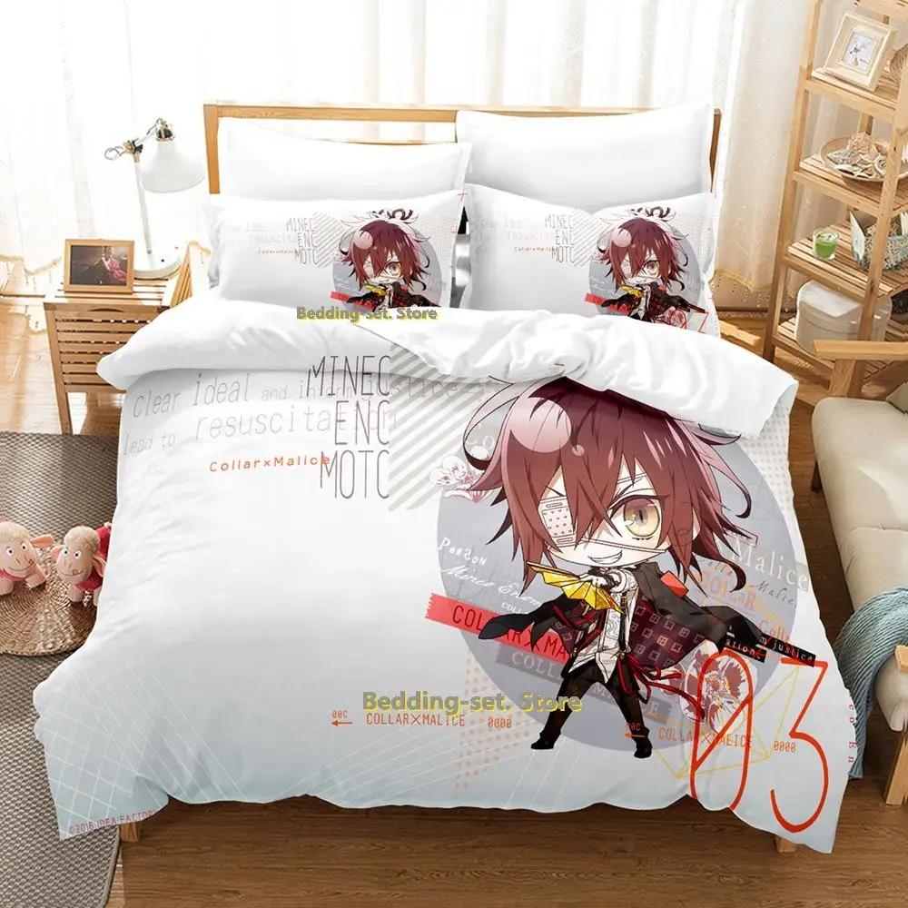Новый комплект постельного белья Collar x Malice Single Twin Full Queen King Size Bed Set Adult Kid Bedroom Duvetcover Sets Anime lit